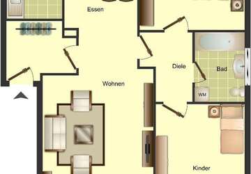 Wohnung Remscheid Lennep - 3 Zimmer, 72 m&sup2;, 540&euro; | Angebot:27317603