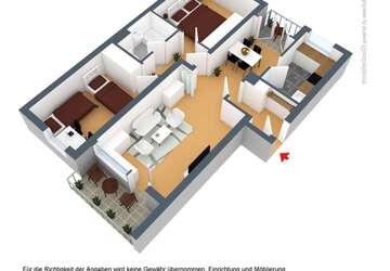 Wohnung Solingen Solingen-Mitte - 3 Zimmer, 73 m&sup2;, 779&euro; | Angebot:27225109