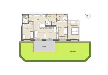 Wohnung Leverkusen Manfort - 4 Zimmer, 104 m&sup2;, 1.495&euro; | Angebot:26796694