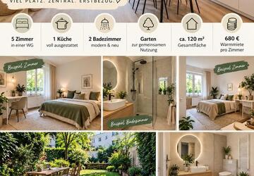 Wohnung Düsseldorf Pempelfort - 5 Zimmer, 120 m&sup2;, 680&euro; | Angebot:27609144