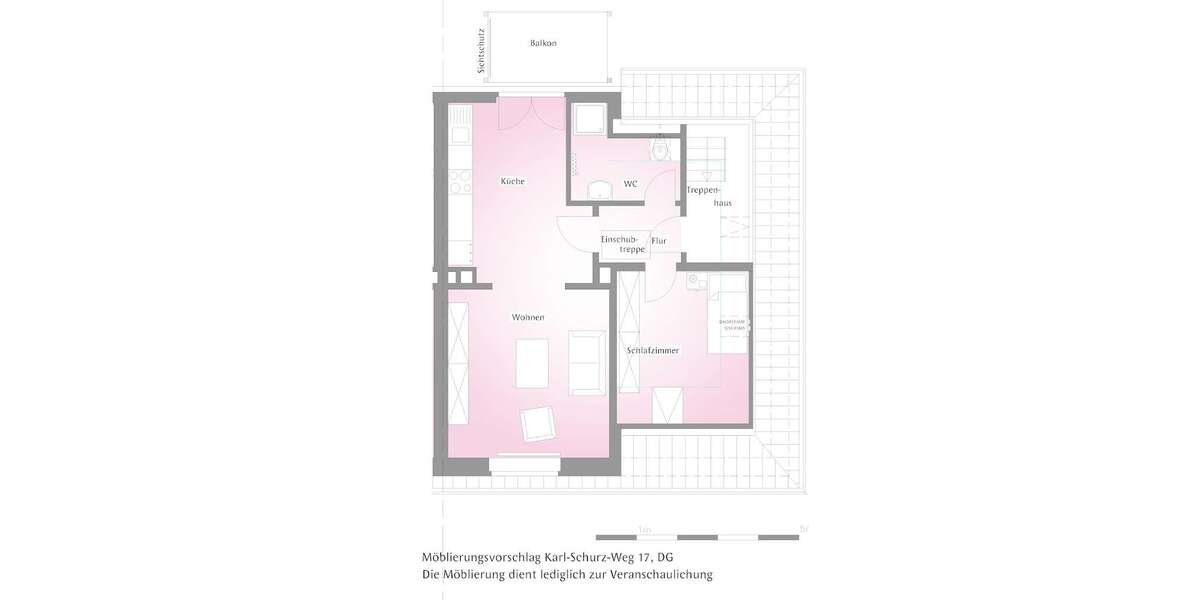 Etagenwohnung Solingen Höhscheid - 2 Zimmer, 49 m&sup2;, 504&euro; | Angebot:27718810